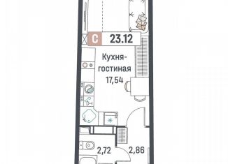 Продажа квартиры студии, 23.1 м2, Мурино, ЖК Авиатор