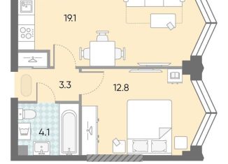 Продам однокомнатную квартиру, 39.3 м2, Москва, ЖК Зиларт, 21/22, метро ЗИЛ
