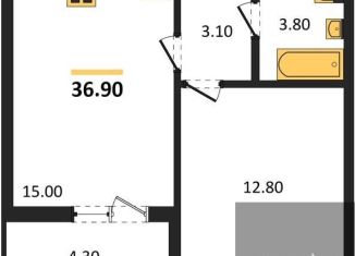 Продаю однокомнатную квартиру, 36.9 м2, Воронеж, улица Шибилкина, 5