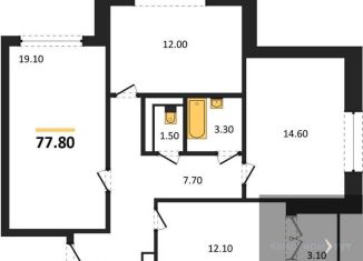 Продажа 3-ком. квартиры, 77.8 м2, Воронеж, улица Полковника Богомолова, 1Т