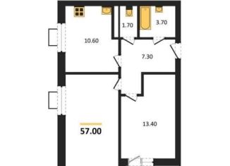 Продаю двухкомнатную квартиру, 57 м2, Воронеж, улица Пескова, 10