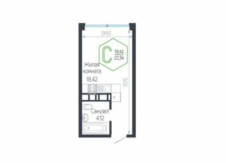 Продаю квартиру студию, 22.5 м2, Краснодар, микрорайон Черемушки