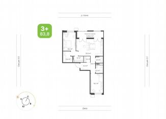 Продаю 2-ком. квартиру, 88.4 м2, Татарстан