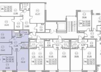 3-ком. квартира на продажу, 96.2 м2, Казань, улица Генерала Ерина, 5Д