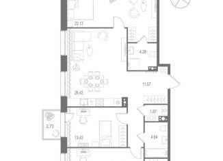 Продается 3-комнатная квартира, 105.4 м2, Санкт-Петербург, метро Горный институт, Перевозная улица, 2