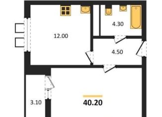 Продается 1-ком. квартира, 40.2 м2, Воронеж