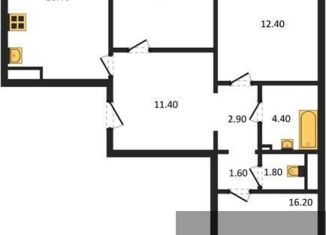Продажа 3-комнатной квартиры, 82 м2, Воронеж, Ленинградская улица, 17