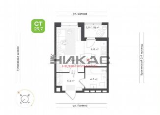 Продажа квартиры студии, 29.5 м2, Ярославль