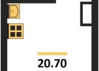 Продается квартира студия, 20.7 м2, Воронеж, улица Шибилкина, 5