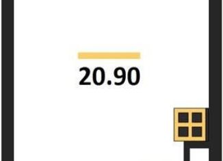 Продам квартиру студию, 20.9 м2, Воронеж, улица Фёдора Тютчева, 107