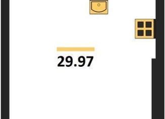 Продается квартира студия, 30 м2, Калининград, Арсенальная улица, 31к1