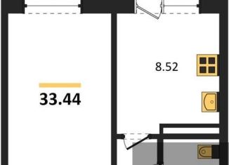 1-ком. квартира на продажу, 33.4 м2, Воронеж