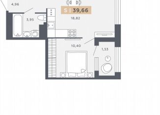 Продаю 1-комнатную квартиру, 39.7 м2, Санкт-Петербург, Московское шоссе, 13ВА, ЖК Звёзды Столиц