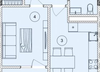 Продаю 2-комнатную квартиру, 43.8 м2, Грозный, проспект Ахмат-Хаджи Абдулхамидовича Кадырова, 185/4