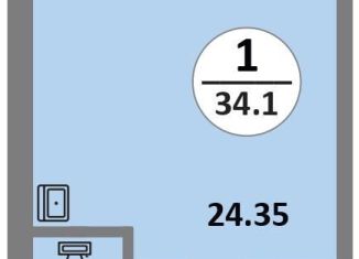 Продажа квартиры студии, 34.1 м2, Красноярский край, Соколовская улица, 52