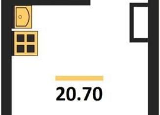 Продажа квартиры студии, 20.7 м2, Воронеж