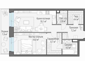 Продаю однокомнатную квартиру, 144.8 м2, Москва, улица Эдуарда Стрельцова, 2к2ск1, метро ЗИЛ
