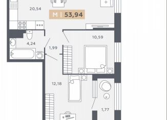 Продам 2-ком. квартиру, 53.9 м2, Санкт-Петербург, Московское шоссе, 13ВА, ЖК Звёзды Столиц