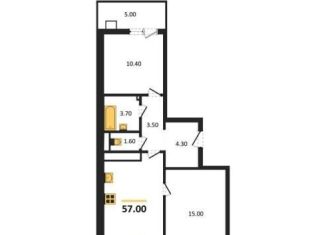 Продам 2-ком. квартиру, 57 м2, Воронеж, улица Шибилкина, 5