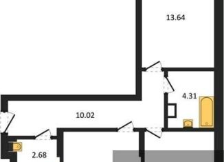 Продаю двухкомнатную квартиру, 66.9 м2, Воронеж, проспект Труда, 117
