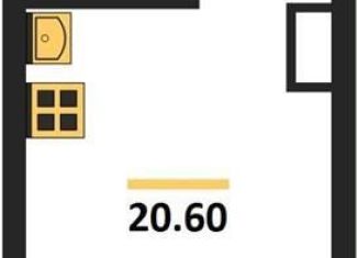 Продается квартира студия, 20.6 м2, Воронеж, улица Шибилкина, 5