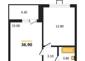 Продам 1-комнатную квартиру, 36.9 м2, Воронеж, улица Шибилкина, 5
