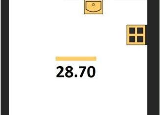 Продаю квартиру студию, 28.7 м2, Калининград, Арсенальная улица, 31к1