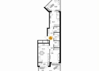 Двухкомнатная квартира на продажу, 98.1 м2, Рязань, улица Земнухова, 2