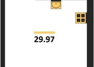 Продаю квартиру студию, 30 м2, Калининград, Арсенальная улица, 31к1