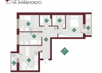 Продам 3-ком. квартиру, 97 м2, Тобольск, микрорайон 3Б, 6Бк2