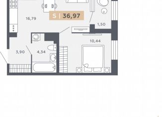 Продается 1-ком. квартира, 37 м2, Санкт-Петербург, Московское шоссе, 13ВА, ЖК Звёзды Столиц