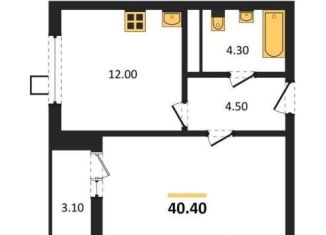 Продажа однокомнатной квартиры, 40.4 м2, Воронеж