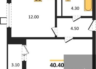 Продажа 1-ком. квартиры, 40.4 м2, Воронеж