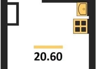 Продается квартира студия, 20.6 м2, Воронеж, улица Шибилкина, 5