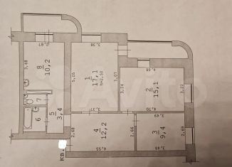 Продажа трехкомнатной квартиры, 71.4 м2, Пермь, Нижне-Курьинская улица, 4