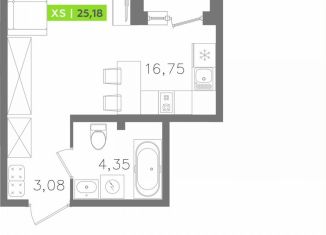 Продаю квартиру студию, 25.2 м2, Санкт-Петербург, Московское шоссе, 13ВА, ЖК Звёзды Столиц