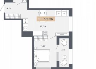 1-комнатная квартира на продажу, 40 м2, Санкт-Петербург, Московское шоссе, 13ВА, ЖК Звёзды Столиц