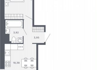Продажа 1-ком. квартиры, 44.4 м2, Санкт-Петербург, Московское шоссе, 13ВА, ЖК Звёзды Столиц
