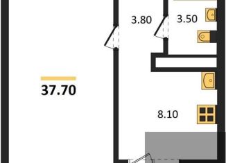 Продам 1-комнатную квартиру, 37.7 м2, Воронеж, улица Шибилкина, 9