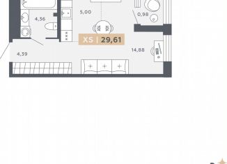 Продажа квартиры студии, 29.6 м2, Санкт-Петербург, Московское шоссе, 13ВА, ЖК Звёзды Столиц