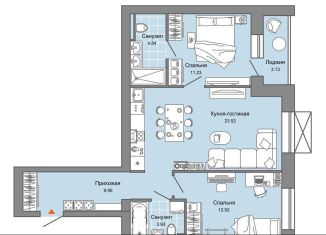 2-комнатная квартира на продажу, 68 м2, Киров, улица 4-й Пятилетки, 84