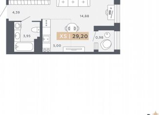 Продажа квартиры студии, 29.2 м2, Санкт-Петербург, Московское шоссе, 13ВА, ЖК Звёзды Столиц