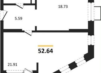 Продается 1-комнатная квартира, 52.6 м2, Воронеж, набережная Чуева, 7