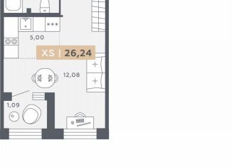 Квартира на продажу студия, 26.2 м2, Санкт-Петербург, Московское шоссе, 13ВА, ЖК Звёзды Столиц