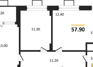 Продажа 2-ком. квартиры, 57.9 м2, Воронеж