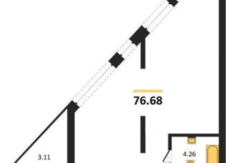 Продам двухкомнатную квартиру, 76.7 м2, Воронеж, набережная Чуева, 7