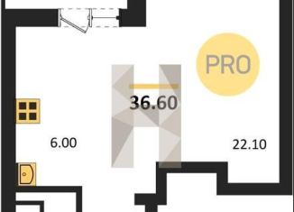 Продаю квартиру студию, 36.6 м2, Воронеж