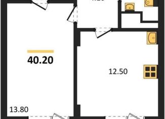 Продам 1-ком. квартиру, 40.2 м2, Воронеж