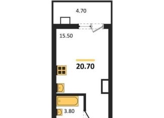 Продается квартира студия, 20.7 м2, Воронеж