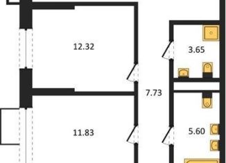 Продажа 3-ком. квартиры, 86.3 м2, Воронеж, набережная Чуева, 7